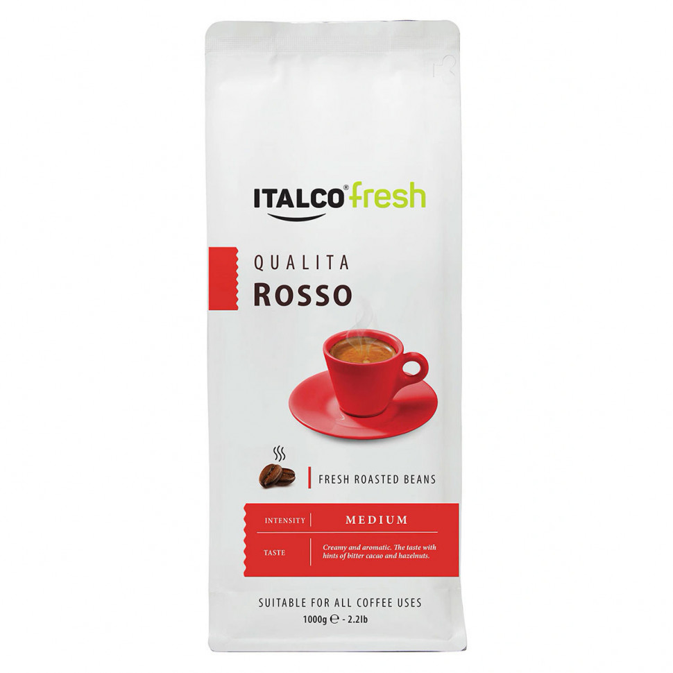 Кофе в зернах Italco Fresh Qualita Rosso (Куалита Россо) 1кг в Томске -  купить в интернет-магазине Кофе-Шоп.РФ с доставкой домой или в офис